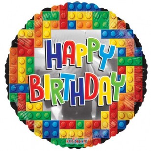 Building Blocks Birthday Balloon